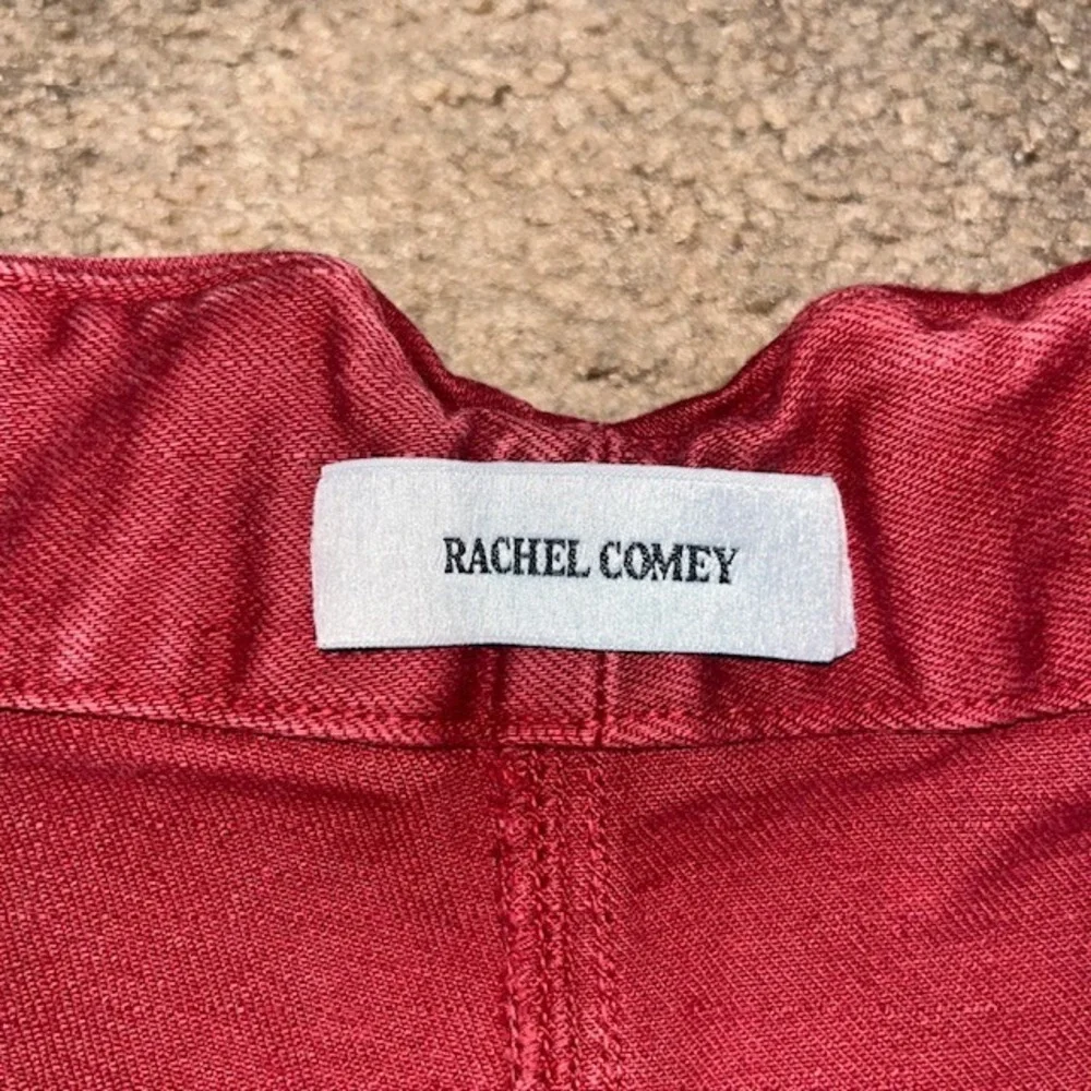 Rachel Comey Elkin Pants High Rise Wide Leg Cinch Back Pomona Overdye Paprika‎ 2